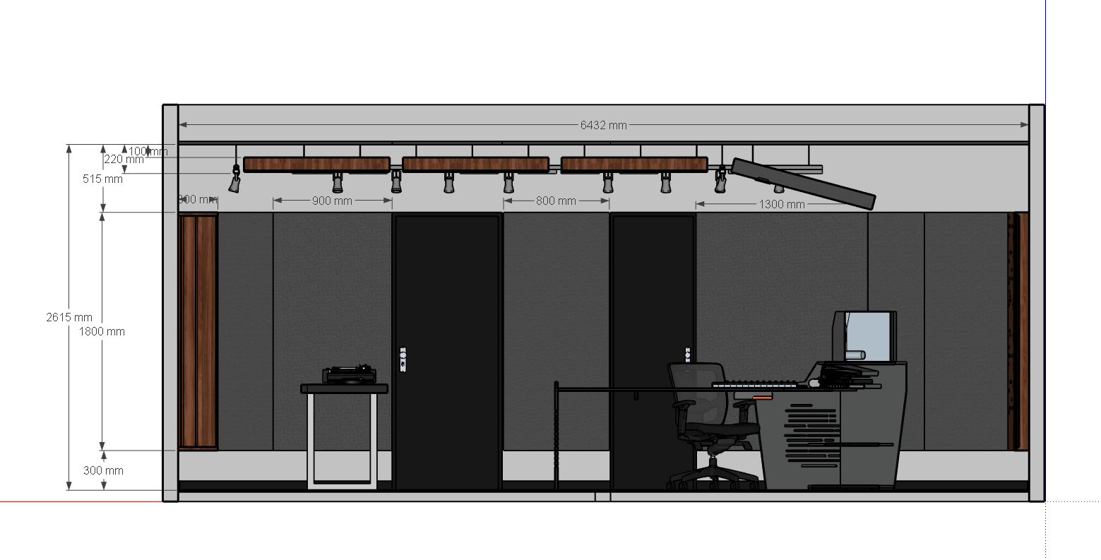 Elevacao lateral oposta cotada